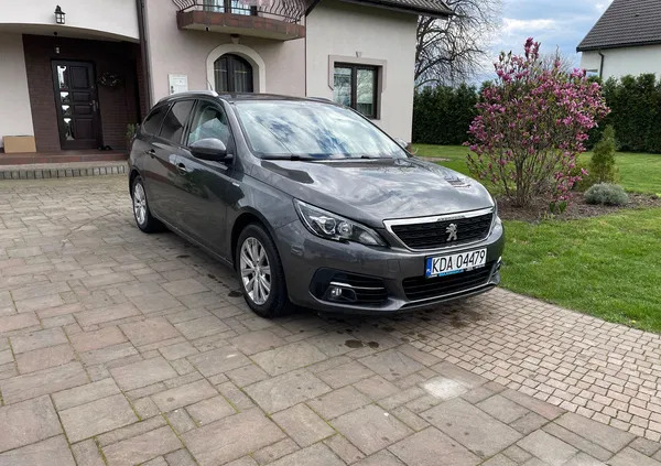 małopolskie Peugeot 308 cena 41900 przebieg: 130000, rok produkcji 2018 z Grybów